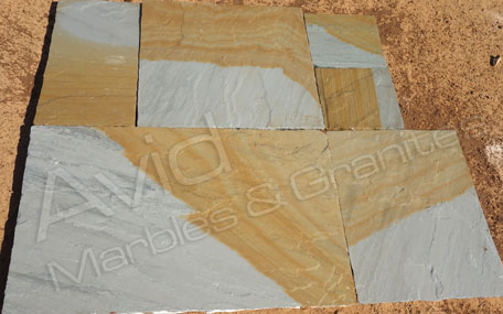 Lemon Natural Sandstone Paving Suppliers from India