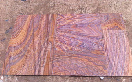 Rainbow Sandstone Paving Slabs Suppliers in India