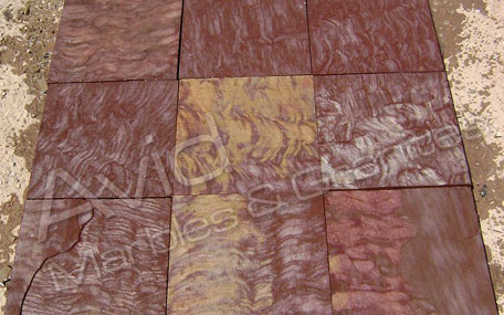 Speckle Brown Sawn Sandstone Paving Exporters in India