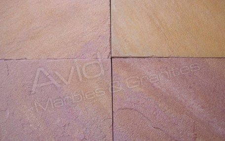 Pink Riven Sandstone Patio Paving Suppliers