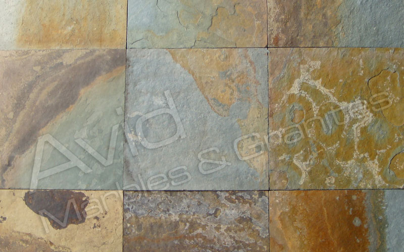 M Green Rustic Slate Manufacturers from India