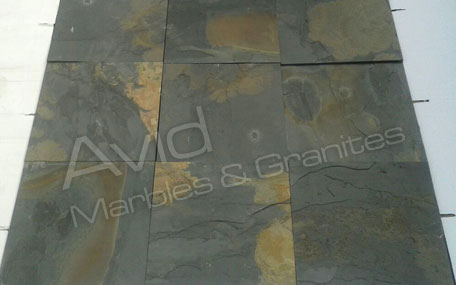 Black Rustic Slate Tiles Suppliers from India