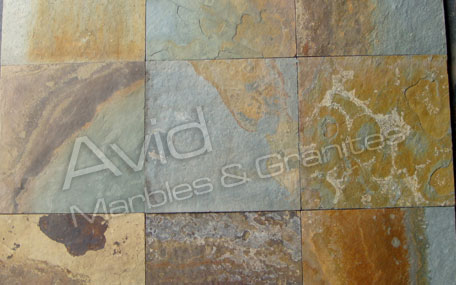 M Green Rustic Flooring Tiles Suppliers in India