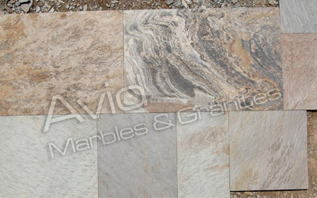 SRA Multicolor Slate Tiles Suppliers from India