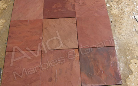 Terra Red Slate Tiles Suppliers from India